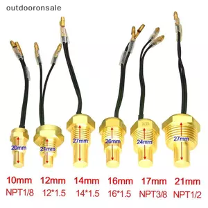 Cảm biến nhiệt độ nước đa năng Đồng hồ đo nhiệt độ ô tô 12V / 24V 10MM-21MM FSI
