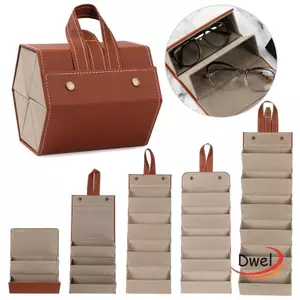 Hộp lưu trữ DWEL Da PU Du lịch Kính râm di động
