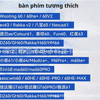 [Ship nhanh] Case holy 60 Phím (60%) -  phù hợp layout 60 - Mad60 - Wooting 60 HE - Win60 - CooBeStore