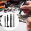 NOTE1 Tay cầm bu lông tuốc nơ vít từ tính, Vòng bi cho H4mm Hex Bits Giá đỡ tuốc nơ vít chính xác, Giá đỡ tuốc nơ vít Ổ cắm sửa chữa điện thoại Dụng cụ cầm tay