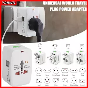 YRBWD 1 Bộ Chuyển Đổi Du Lịch, Đầu Nối Ổ Cắm Đa Năng Cắm Chuyển Đổi, Bộ Chuyển Đổi Ổ Cắm Đa Năng EU UK US AU AC Power Charger Adapter