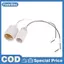 E14 / E27 Gốm Vít Đèn Giá Đỡ Đèn LED Chịu Nhiệt Adapter Sử Dụng Tại Nhà Mũi Tròn Cho Đế Bóng Đèn Có Cáp