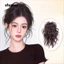 SHUPUN Tóc Bun Móng Vuốt Kẹp, Tổng Hợp Lông Tơ Bun Đầu Tóc Giả Dây Buộc Tóc, Tóc Dài Màu Đen Xoăn Tóc Phụ Kiện Tóc