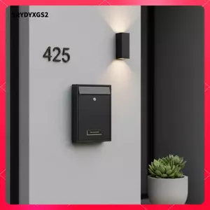 Hộp thư chống nước ngoài trời Hộp thư có thể khóa treo tường Hộp thư an toàn bằng kim loại để sử dụng tại nhà