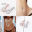 Một thế giới| Phụ Nữ Cubic Zirconia Bụng Nút Nhẫn Cơ Thể Xuyên Rốn Trang Sức Phụ Kiện