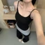 Kem dưỡng mùa hè màu vàng có miếng đệm ngực Mặc ngoài Slim-fit Chống chói Đáy bên trong có miếng đệm ngực Sling ZE3G