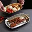 Đĩa Salad tráng miệng DONOVANQQ, Đĩa ăn dã ngoại đế ổn định cạnh mịn, Thiết thực di động có thể tái sử dụng thực phẩm gia dụng Khay phục vụ ăn uống du lịch