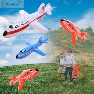 EDIWANY 2 Chiếc Hoạt Hình Máy Bay Phao Máy Bay Ngoài Trời Vui Nhộn Kid Quà Tặng Sinh Nhật Bơm Hơi Máy Bay