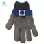 Blue Safety Cut Proof Chống đâm thủng Lưới thép không gỉ Găng tay đồ tể hiệu suất cao Cấp 5 Kích thước bảo vệ S