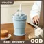 Doutie 600ml Cốc đá Hoey có thể gập lại di động có ống hút và khuôn đá tích hợp dành cho du lịch Đi bộ đường dài Phòng tập thể dục Thể thao Thể thao ☂ ❈ ❈ ❈ ❈ ❈ ❈ ❈ ❈ 🍒 ❈ ❈ ❈ ❈ ❈ ❈ ❈ ❈ ❈ ❈ ❈ ❈ ❈ VN