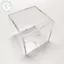 PUSKY 1 Hộp Acrylic Bóng Chày Acrylic Acrylic 80 * 80 * 80 Hộp Đựng Bóng Chày Trong Suốt Hộp Thu Thập Bóng Golf Hộp Trưng Bày VN