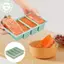 PUSKY Bảo Quản Thực Phẩm Khuôn Làm Đá Silicon Khổng Lồ Tủ Đông Khay Có Nắp 4 Cubes Súp Cực Lớn Khuôn Làm Đá VN