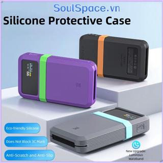 SOULSPACE Bảo vệ, Silicon chống bụi chống sốc, Hộp đựng mềm di động màu trơn chất lượng cao cho CUKTECH 15 Power Bank Air 15000 100W Du lịch