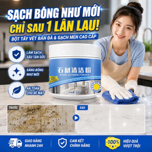 🔥sốc🔥Bột tẩy vết bẩn đá marble nhà bếp| Bột làm sạch gạch men mặt bàn sàn đá| Chất tẩy đá cẩm thạch gạch men sáng bóng