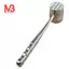 Bạc Hai Mặt Nhôm Tròn Thịt Búa Mallet Tenderizer Thịt Bò Thịt Heo Gà Beater Chiều Dài 20,5Cm Đường Kính 3.5cm (Hình Bầu Dục)