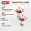 Đầu nối gắn bảng điều khiển nữ TNC Đầu nối loại thẳng 4 lỗ cho đầu nối đồng trục