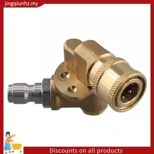 Khớp nối xoay kết nối nhanh cho vòi phun máy rửa áp suất cao 4500 Psi, 1 / 4 Inch, cập nhật 90 độ