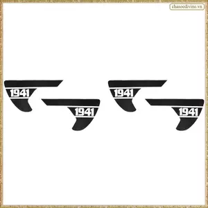 Đề can 4x Side Vent 1941, Nhãn dán PVC đen cắt sẵn cho JL / JT 2018-2024