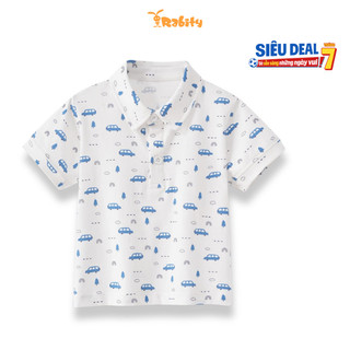 Áo thun cổ bẻ bé trai Rabity 901.021