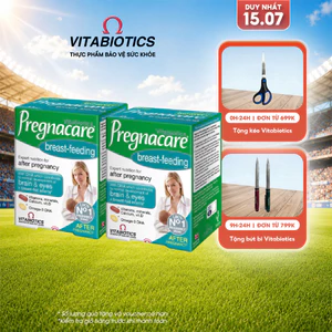 Combo 2 Hộp TPBVSK PREGNACARE Breast-feeding Bổ Sung Vitamin Và Khoáng Chất Cho Phụ Nữ Cho Con Bú 84 Viên Vitabiotics