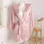 HT53 Áo choàng ngủ lụa sexy phối ren tay loe sang chảnh, áo choàng sexy quyến rũ HT53