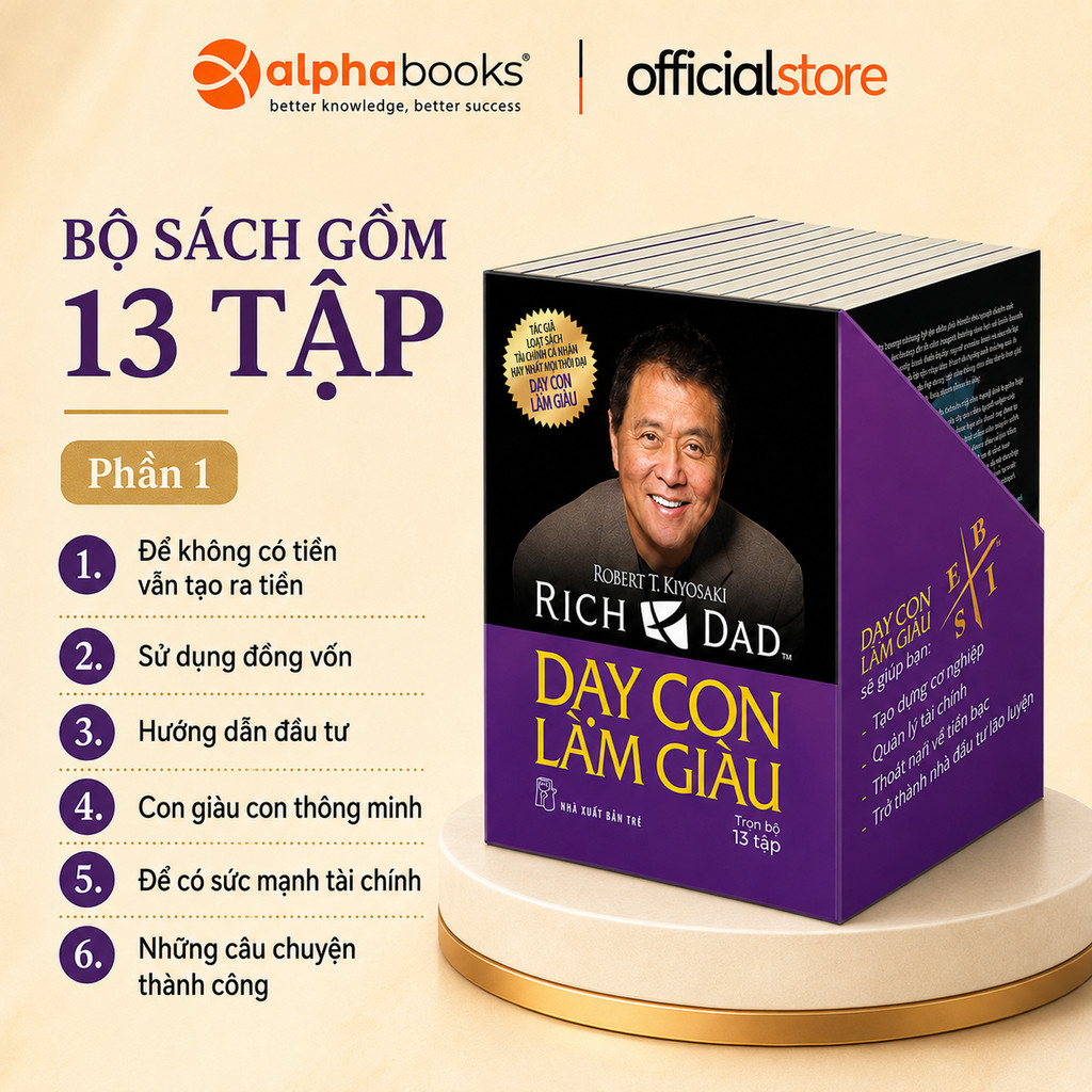 Sách - Combo Dạy Con Làm Giàu (Trọn Bộ 13 Tập) (Tái Bản) - Robert