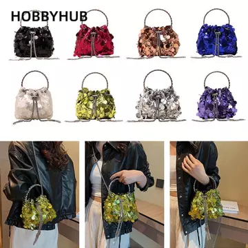 Women's Minimalist Sparkle Crossbody Bag
