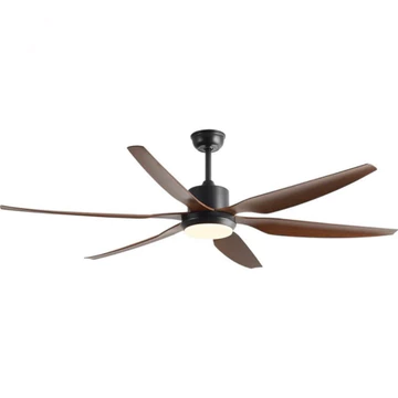 Quạt trần đèn 6 cánh CÓ CÁP AN TOÀN, Cánh vân gỗ 1.67m / 1.37m, Lõi đồng , đèn led 3 chế độ, điều khiển (CÓ HOẢ TỐC)