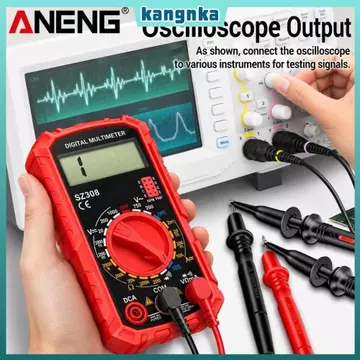 Đồng hồ vạn năng kỹ thuật số KANGNKA, 1999 Đếm đồng hồ vạn năng phạm vi tự động phạm vi tự động, Buzzer HFE Test Square Wave AC DC Đồng hồ vạn năng