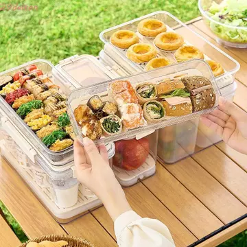 Hộp đựng thực phẩm tươi sống DALTON, Hộp đựng trái cây giữ tươi trong suốt, Kín khí chống ẩm đa chức năng có nắp Hộp đựng mì ống Hộp đựng thực phẩm gia đình