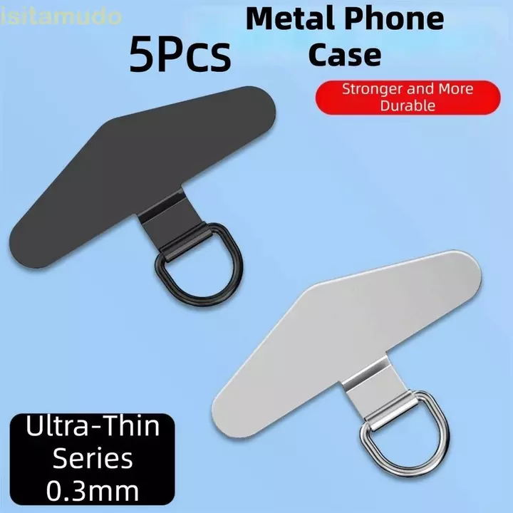 ISITAMUDO 5 Chiếc Khóa Dây Điện Thoại, Đầu Nối Dây Điện Thoại Chắc Chắn Kim Loại, Phụ Kiện Dây Điện Thoại Siêu Mỏng Mịn Điện Thoại Đa Năng Tether Tab Tất Cả Các Vỏ Điện Thoại
