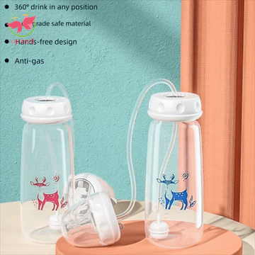 Bình sữa OPTIMAL LIMIT, Bình sữa sơ sinh cổ bình 150 / 240ml, Bình sữa PP rảnh tay đáng yêu Núm vú giả bình sữa dễ dàng cho trẻ sơ sinh
