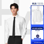 [TẶNG ÁO ĐƠN TỪ 1M5] Áo Sơ Mi Trắng Dài Tay Nam Có Túi HLA - Co Giãn Thoải Mái, Phù Hợp Công Sở & Sự Kiện — ảnh 1