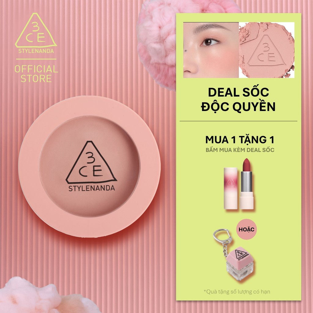 [CÓ MÀU MỚI] Phấn Má Hồng Mịn Lì 3CE Face Blush 5.5g