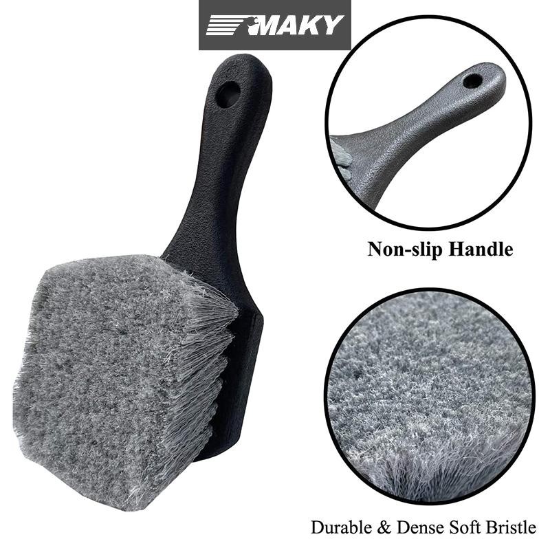 Newwellknownepic Lốp Xe Ô Tô Vành Bánh Xe Bàn Chải Chi Tiết Bàn Chải Rửa Khăn Đa Năng Bánh Xe Lốp Dụng Cụ Làm Sạch Phụ Kiện Ô Tô VN