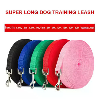 Dây xích huấn luyện thú cưng bằng Nylon nhiều màu cực dài cho chó Chất liệu bền bỉ với khóa chắc chắn Thời trang An toàn nhiều kích cỡ