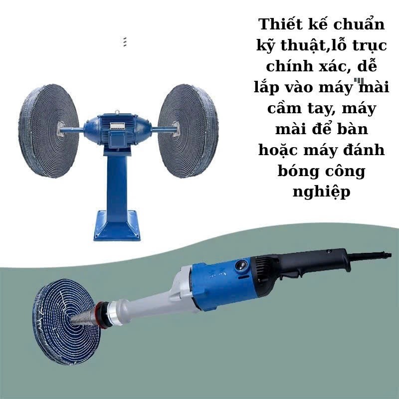 Bánh vải đánh bóng,bánh vải jean đánh bóng,bánh vải đánh bóng inox,bánh vải đánh bóng kim loại,bánh vải mài bóng,bánh