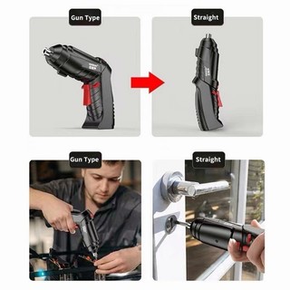 【Bảo hành】Máy bắn vít cầm tay mini 2 chiều dùng pin sạc Tua vít điện Tuốc nơ điện dùng dây sạc USB máy xoáy ốc