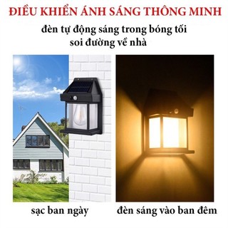 Đèn tích điện năng lượng mặt trời treo tường chống nước với cảm biến tự động tiết kiệm năng lượng và bảo vệ môi trường