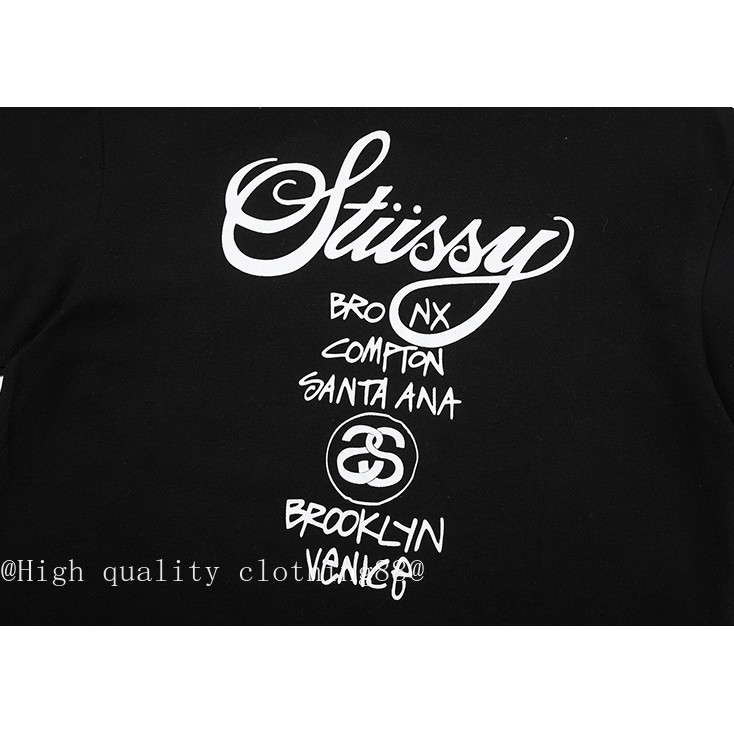 Áo thun tay ngắn chất lượng cao phiên bản loose, cổ tròn, thiết kế classic world tour với hình in đẹp mắt