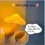 Đèn nấm cắm điện phát sáng tự động, cảm biến thông minh ban đêm