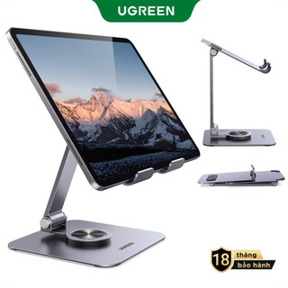 Giá đỡ điện thoại bằng nhôm UGREEN Góc điều chỉnh 360° Bảo vệ silicon có thể gập lại cho iPhone / iPad