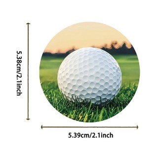 Com * Bộ Nhãn Dán DIY Chủ Đề Golf Gói 50 Decal Trang Trí Quạt Thể Thao Chống Thấm Nước