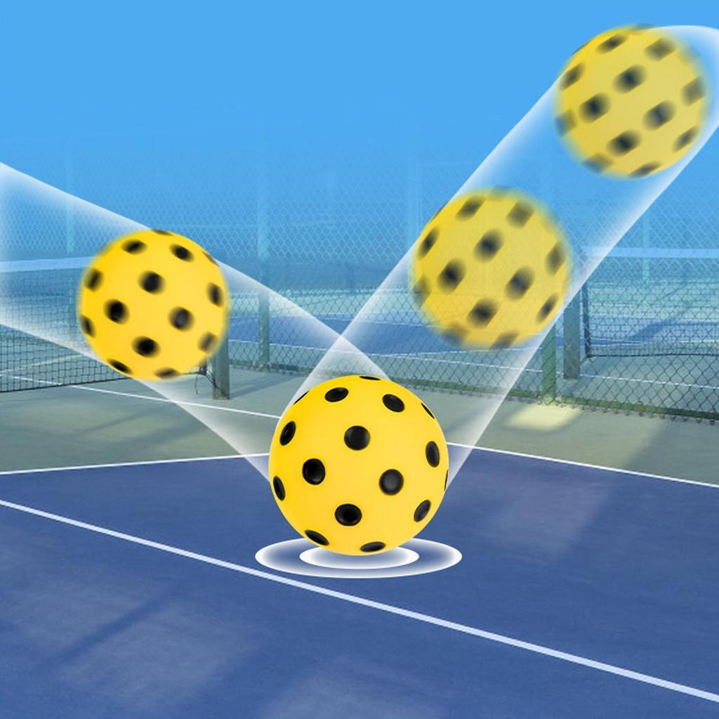 Bóng Pickleball Im Lặng Luyện Tập Trong Nhà Tiếng Ồn Thấp Bóng Im Lặng Bao Gồm 3 Quả Bóng Và Ống Giải Trí