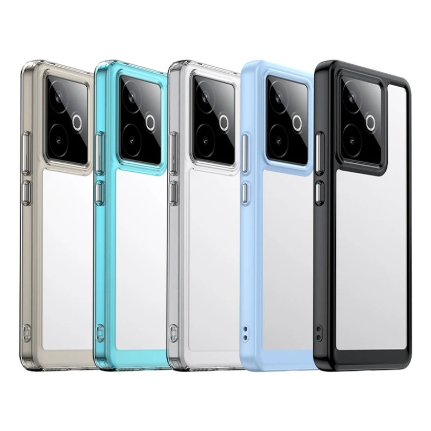 Dành Cho Realme GT 7T Ốp Lưng Trong Suốt Realme GT 7 7T Cover Coque Funda Cứng Trong Suốt Cạnh Mềm Chống Sốc Ốp Lưng Điện Thoại Realme GT 7T