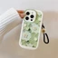 Ốp Lưng Iphone Vỏ mềm Hoa màu xanh lá Cho Iphone 17 Iphone 7 xs xr 11 12 13 14 15 16 Pro Max Plus