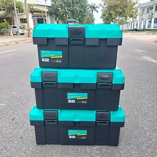 Hộp đựng dụng cụ 2 tầng đa năng Gofuther – Thùng đựng đồ nghề nhựa 14/17/19 inch chịu lực