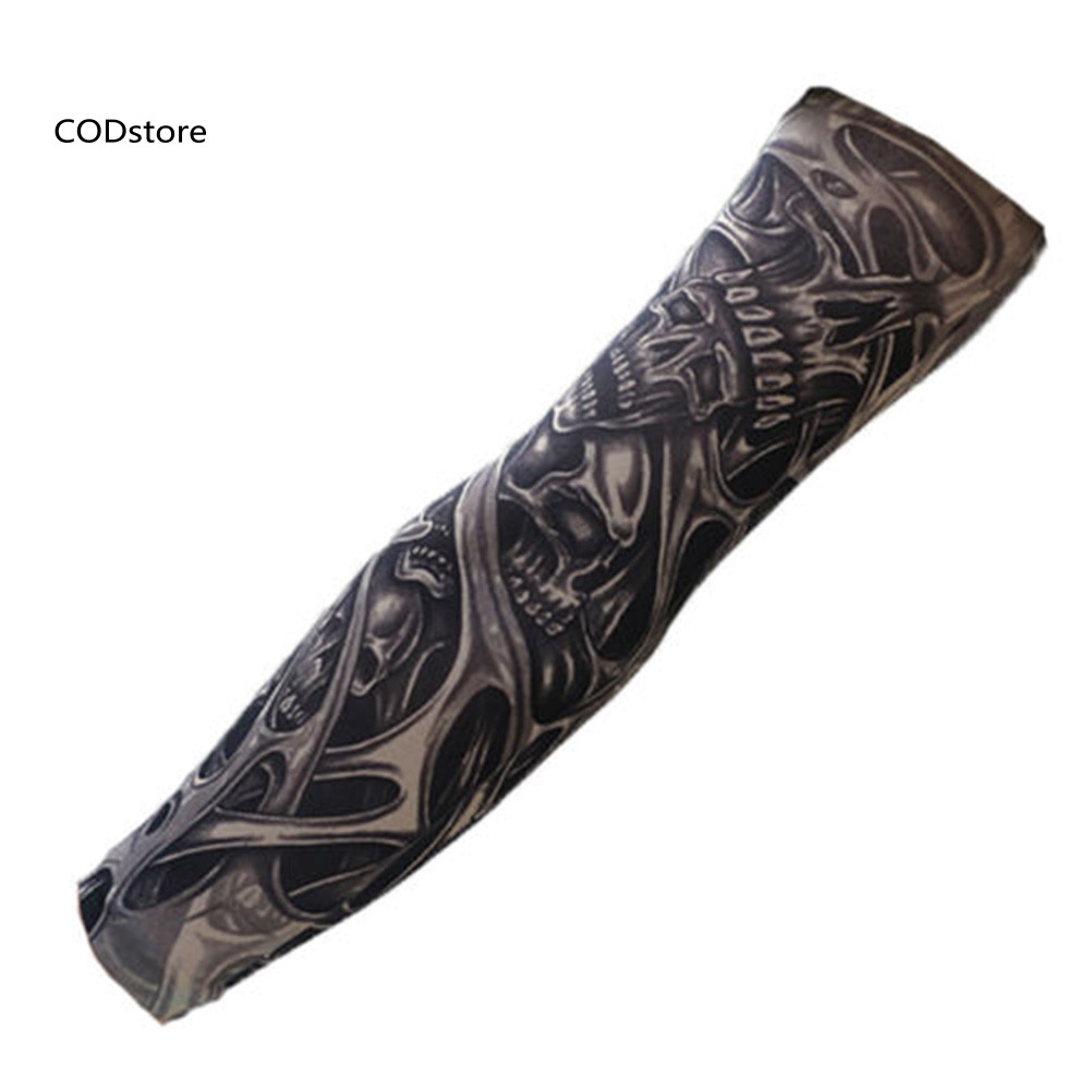 KDC Áo Unisex Co Dãn, Chống Tia UV, Thiết Kế Hình Xăm - Phù Hợp Đi Xe Đạp Ngoài Trời