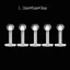 Một thế giới| 5 Chiếc Unisex Trong Suốt Mũi Tròn Tai Lip Chin Ring Stud Bar Body Piercing Trang Sức