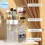 Pufangbliss 360 Xoay Acrylic Mỹ Phẩm Tổ Chức Trong Suốt Nhiều Lớp Dung Tích Lớn Trang Điểm Lưu Trữ Cho Vanity Phòng Tắm Để Bàn VN